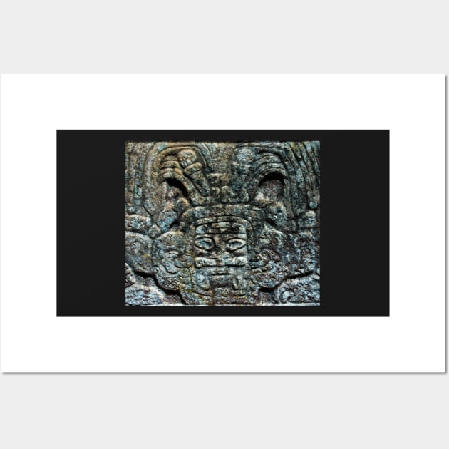 Mayan Stone Sculpture from Chichen Itza Wall Art by StevenElliot